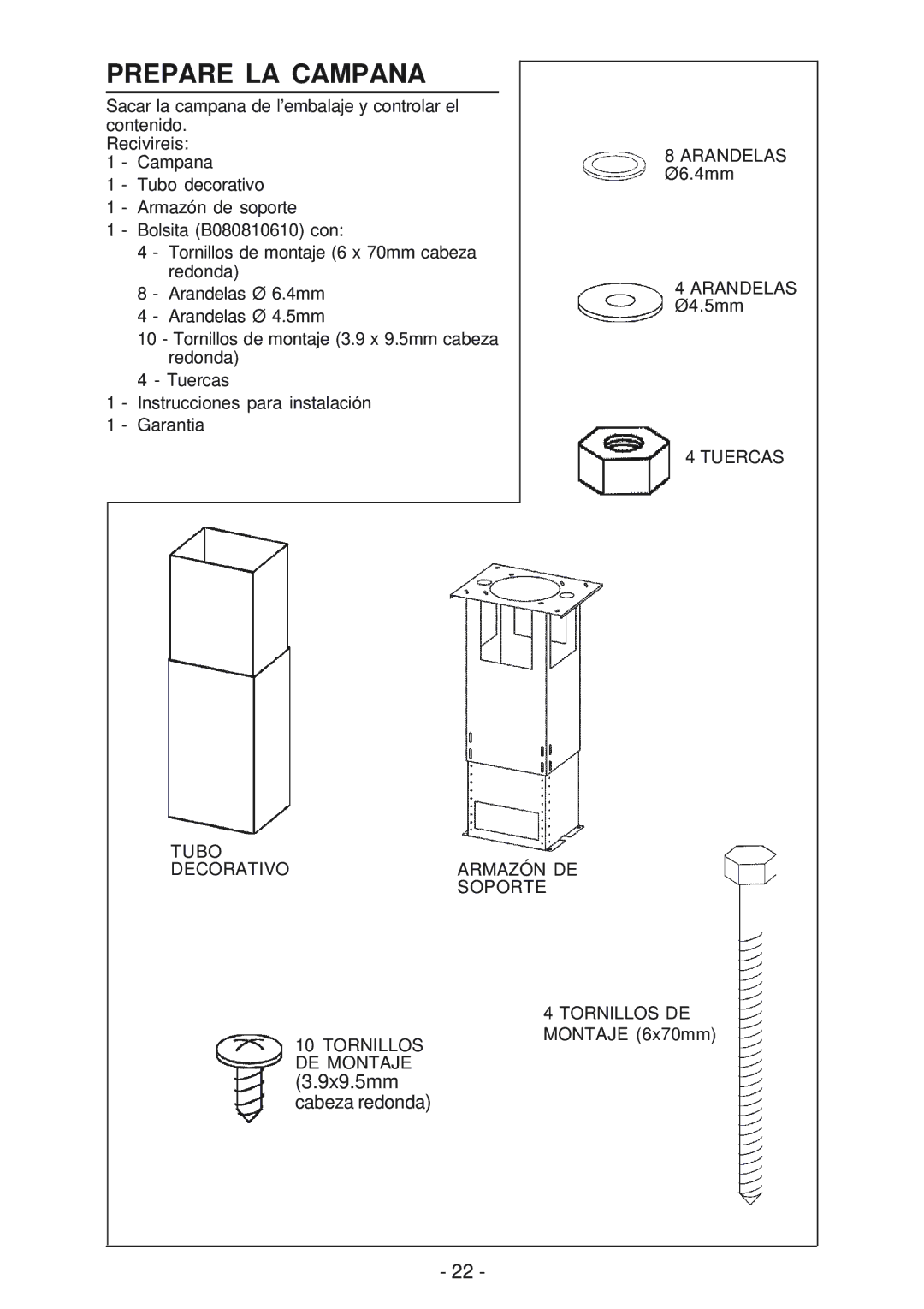 Best ISER222 manual Prepare LA Campana 