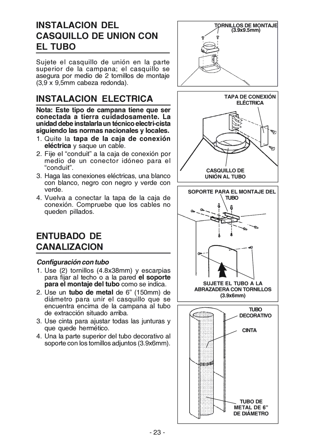 Best K15 manual Instalacion DEL Casquillo DE Union CON EL Tubo, Instalacion Electrica, Entubado DE Canalizacion 