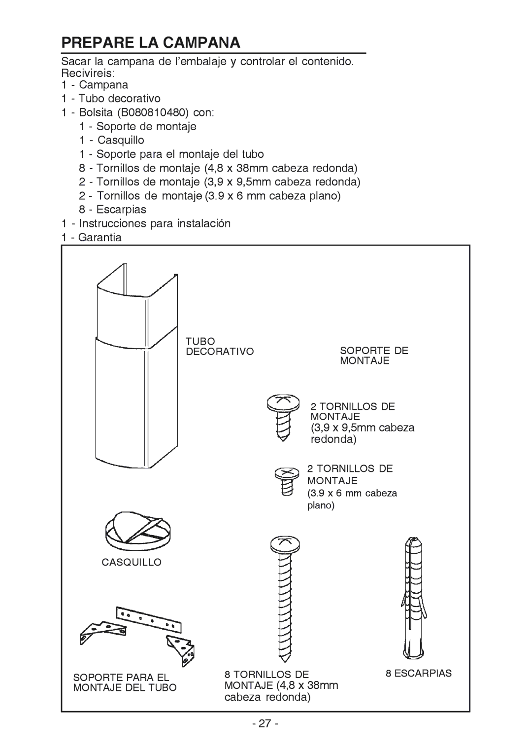 Best K3139 manual Prepare LA Campana 