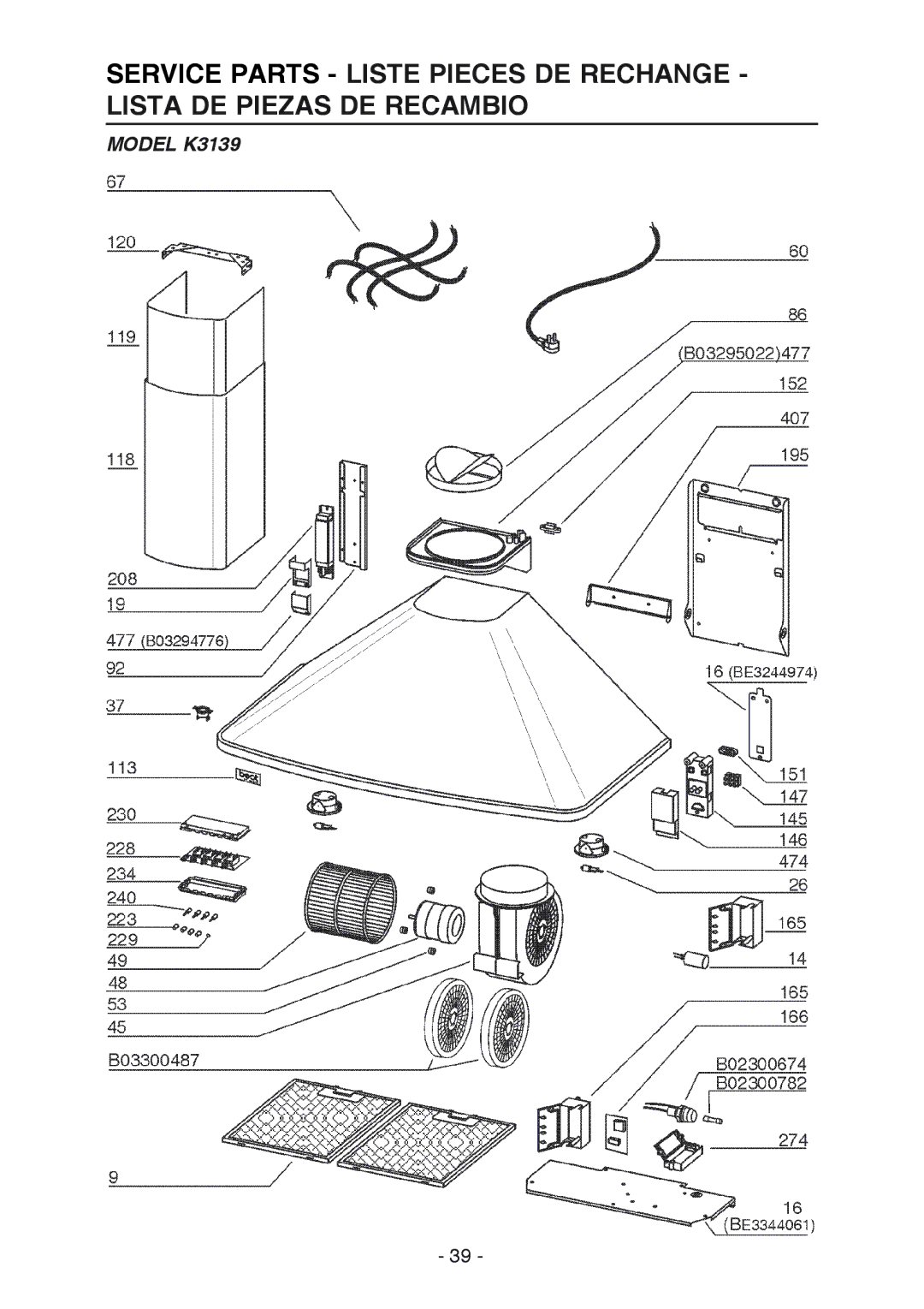 Best manual Model K3139 