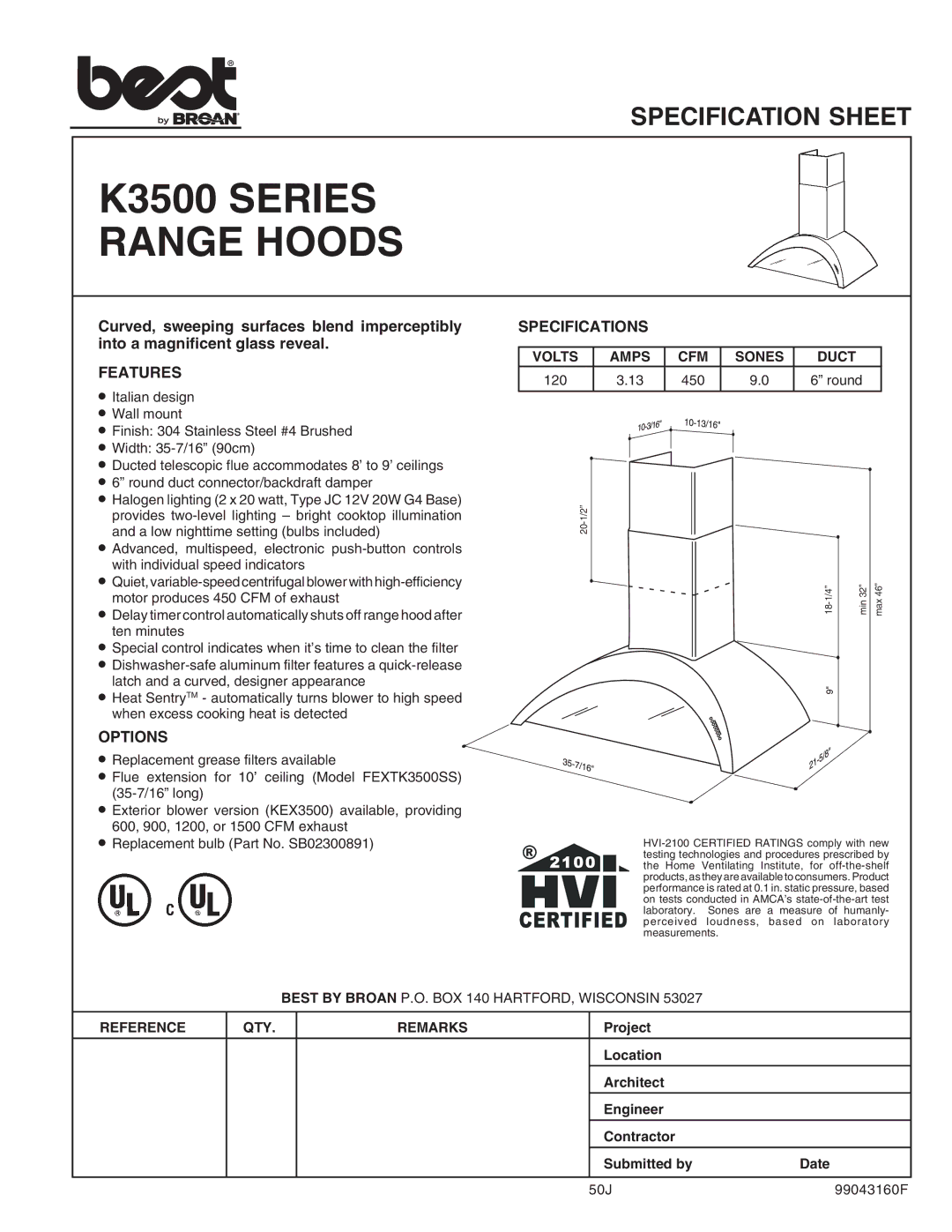 Best K3500 specifications Features, Options, Specifications 