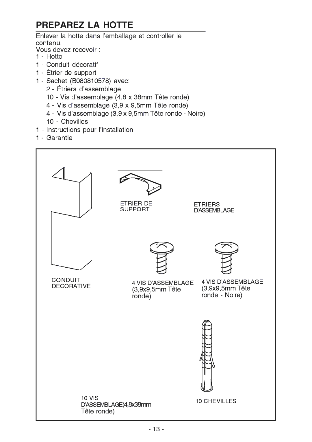 Best K42 manual Preparez LA Hotte 