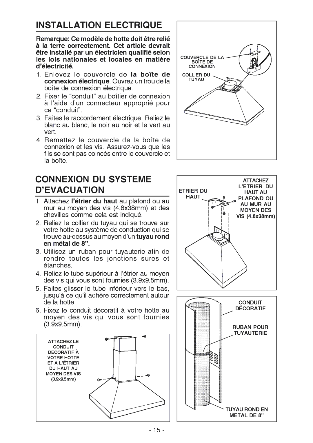 Best K42 manual Installation Electrique, Connexion DU Systeme D’EVACUATION 