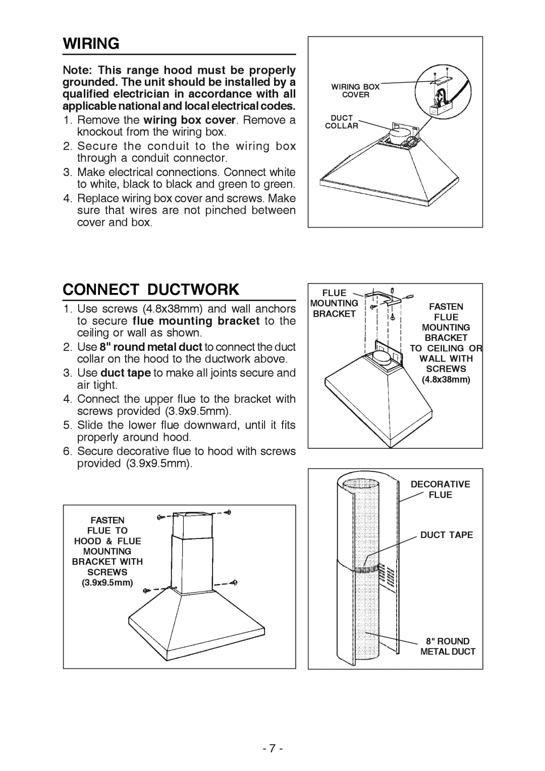 Best K42 manual Wiring, Connect Ductwork 