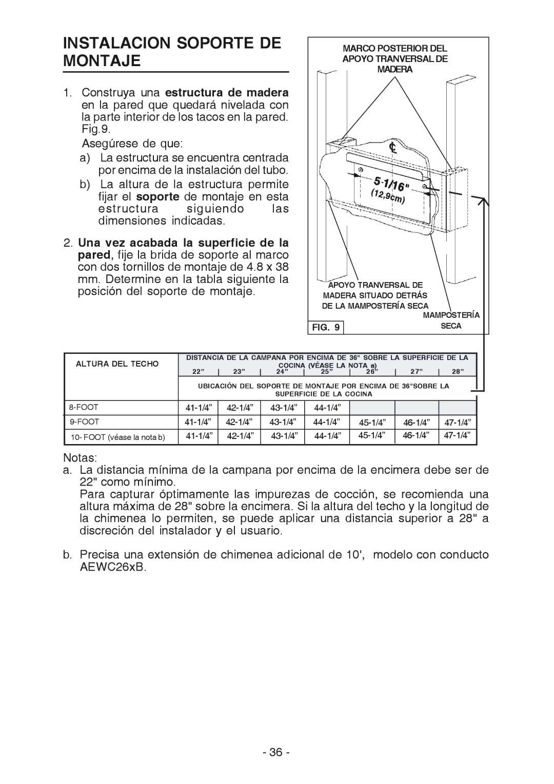 Best WC26E manual Instalacion Soporte DE Montaje 