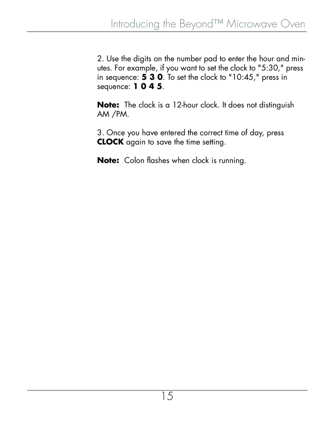 Beyond Microwace Oven manual Introducing the Beyond Microwave Oven 