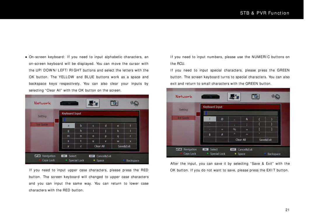 Beyonwiz DP-H1 manual STB & PVR Function 