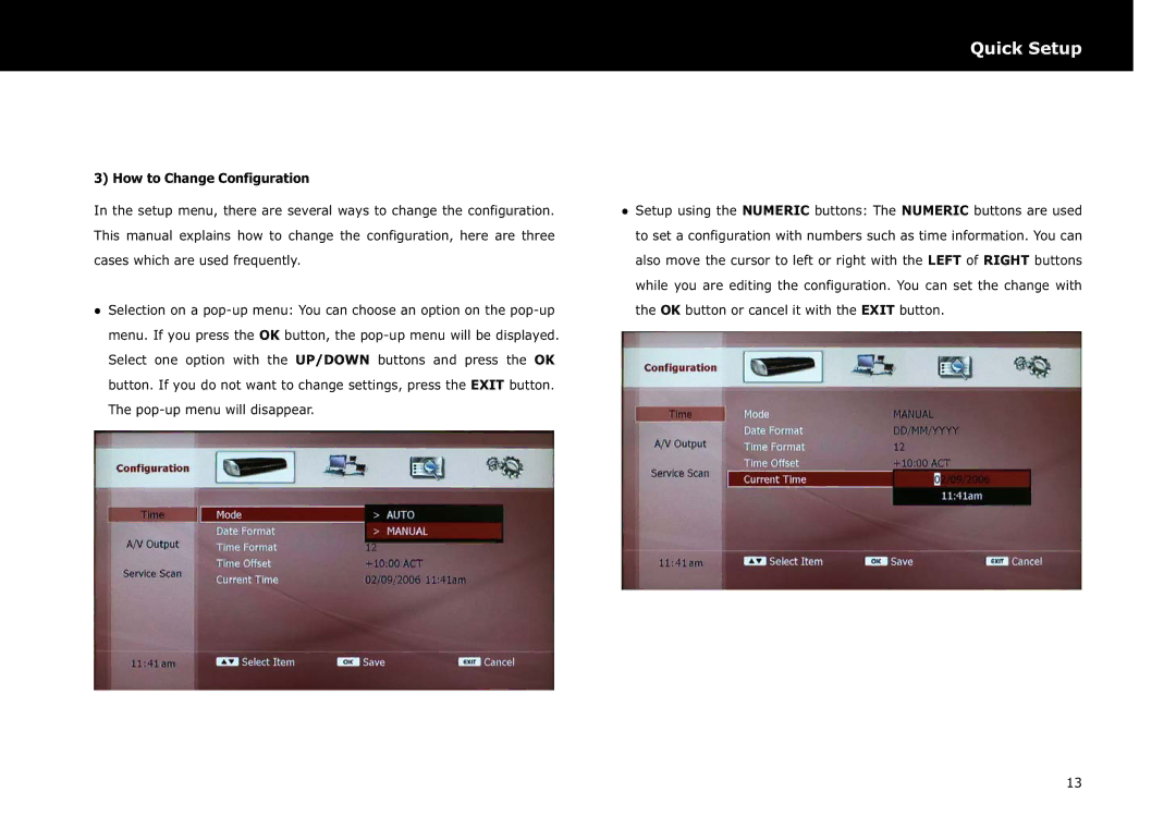 Beyonwiz DP-S1 manual How to Change Configuration 