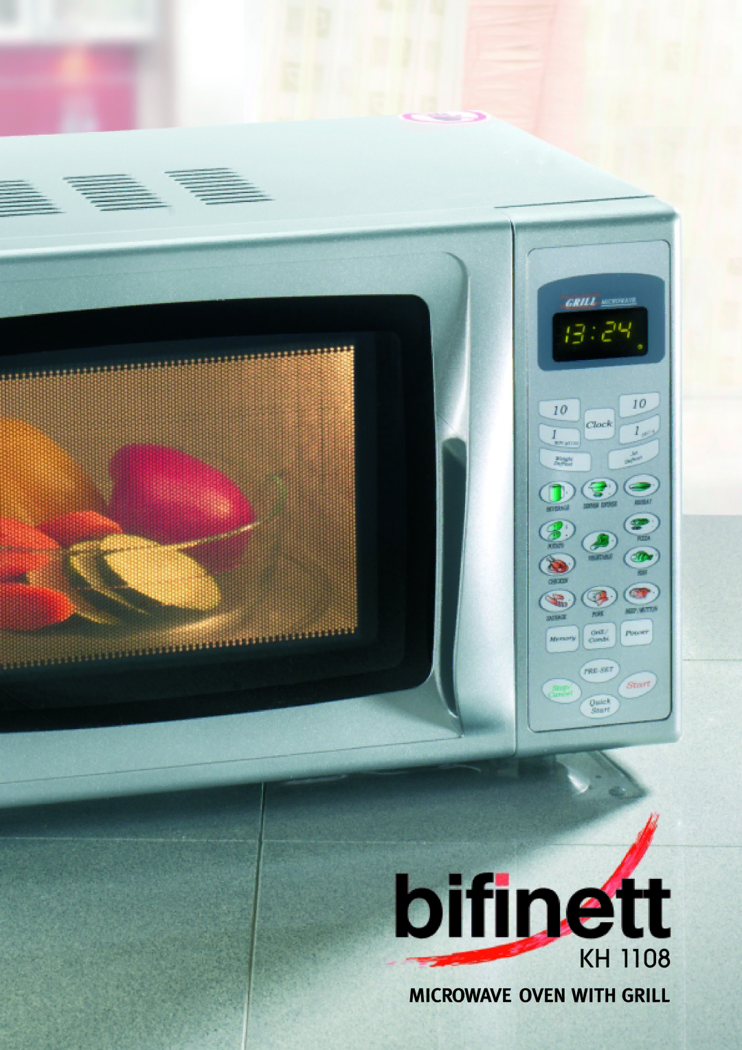 Bifinett KH 1108 manual Microwave Oven with Grill 