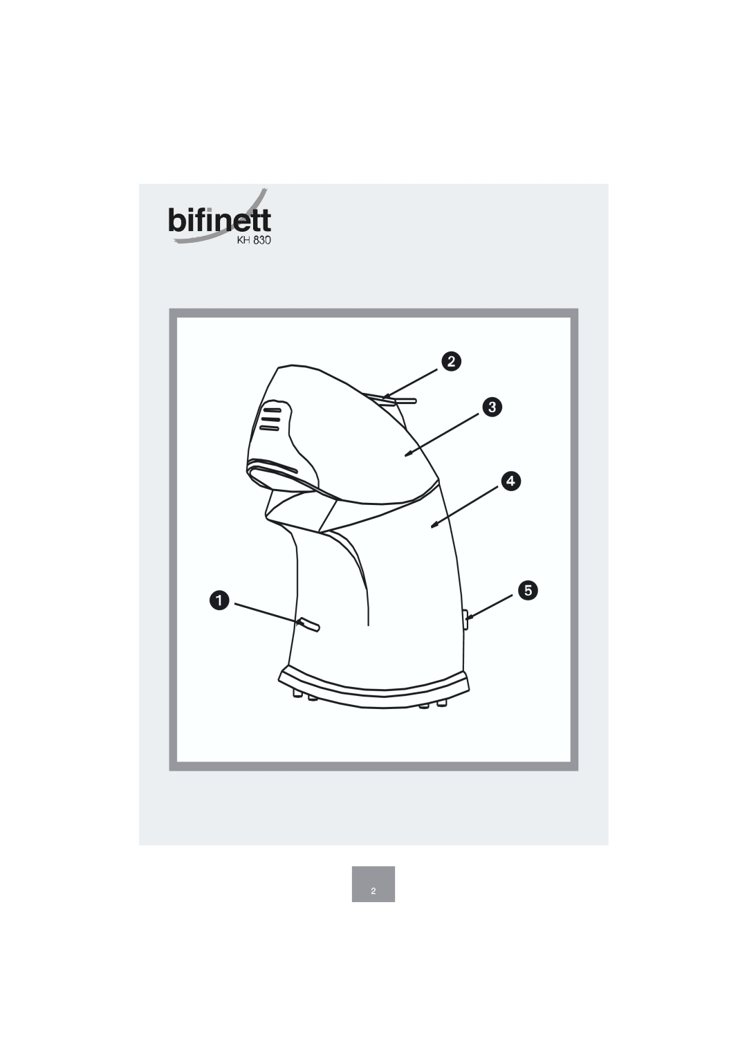 Bifinett KH 830 manual 
