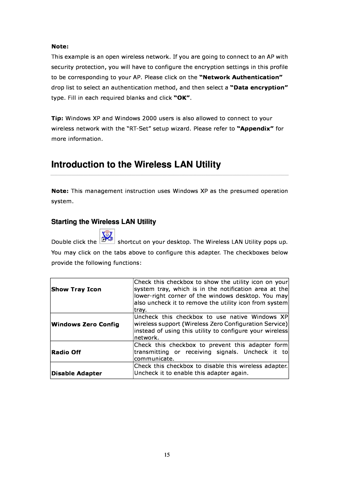 Billion Electric Company 3013G user manual Introduction to the Wireless LAN Utility, Starting the Wireless LAN Utility 