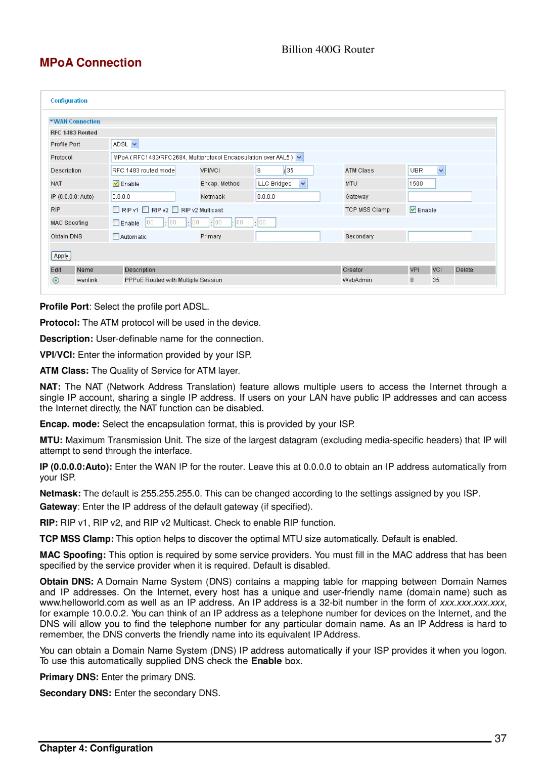 Billion Electric Company 400G manual MPoA Connection 