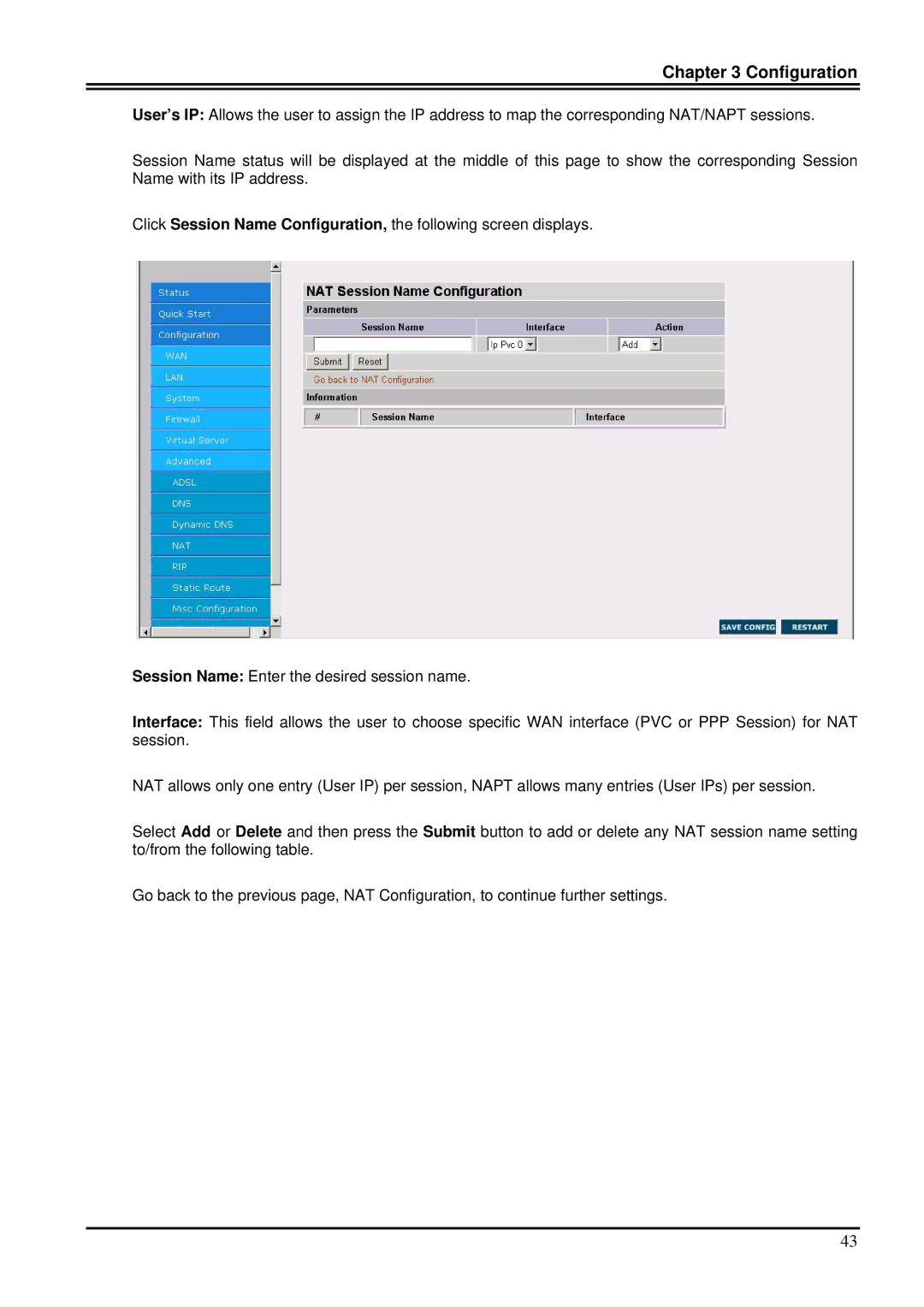 Billion Electric Company 7100S user manual Configuration 