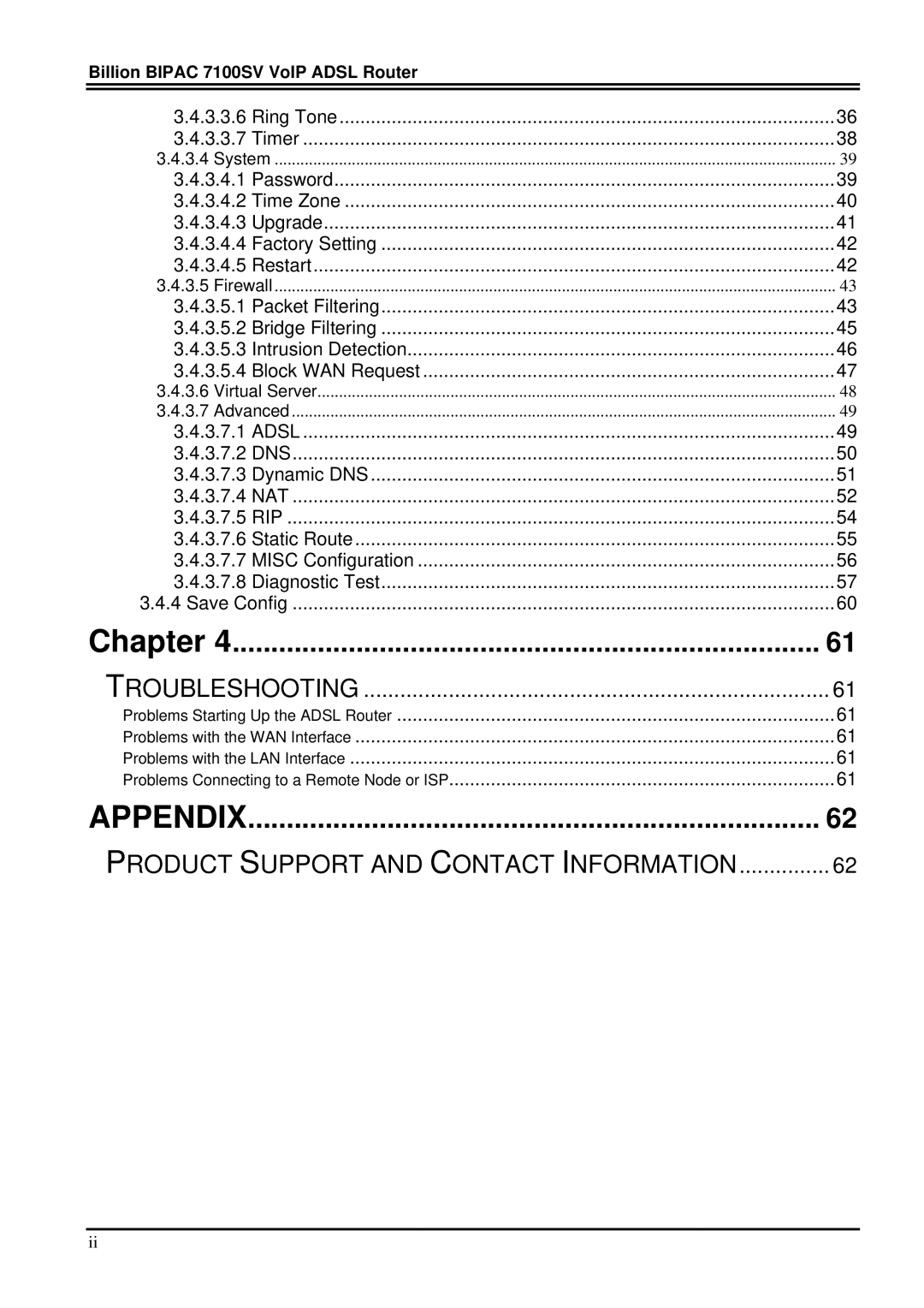 Billion Electric Company 7100SV manual Appendix 