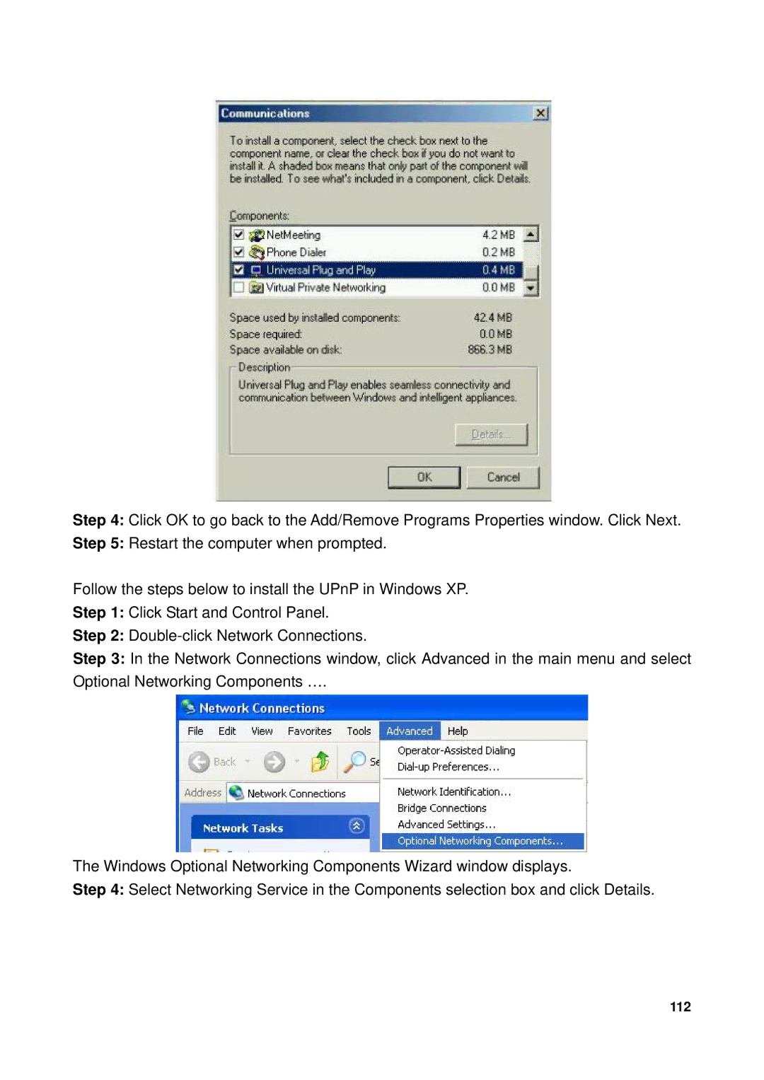 Billion Electric Company 7300GX user manual 112 