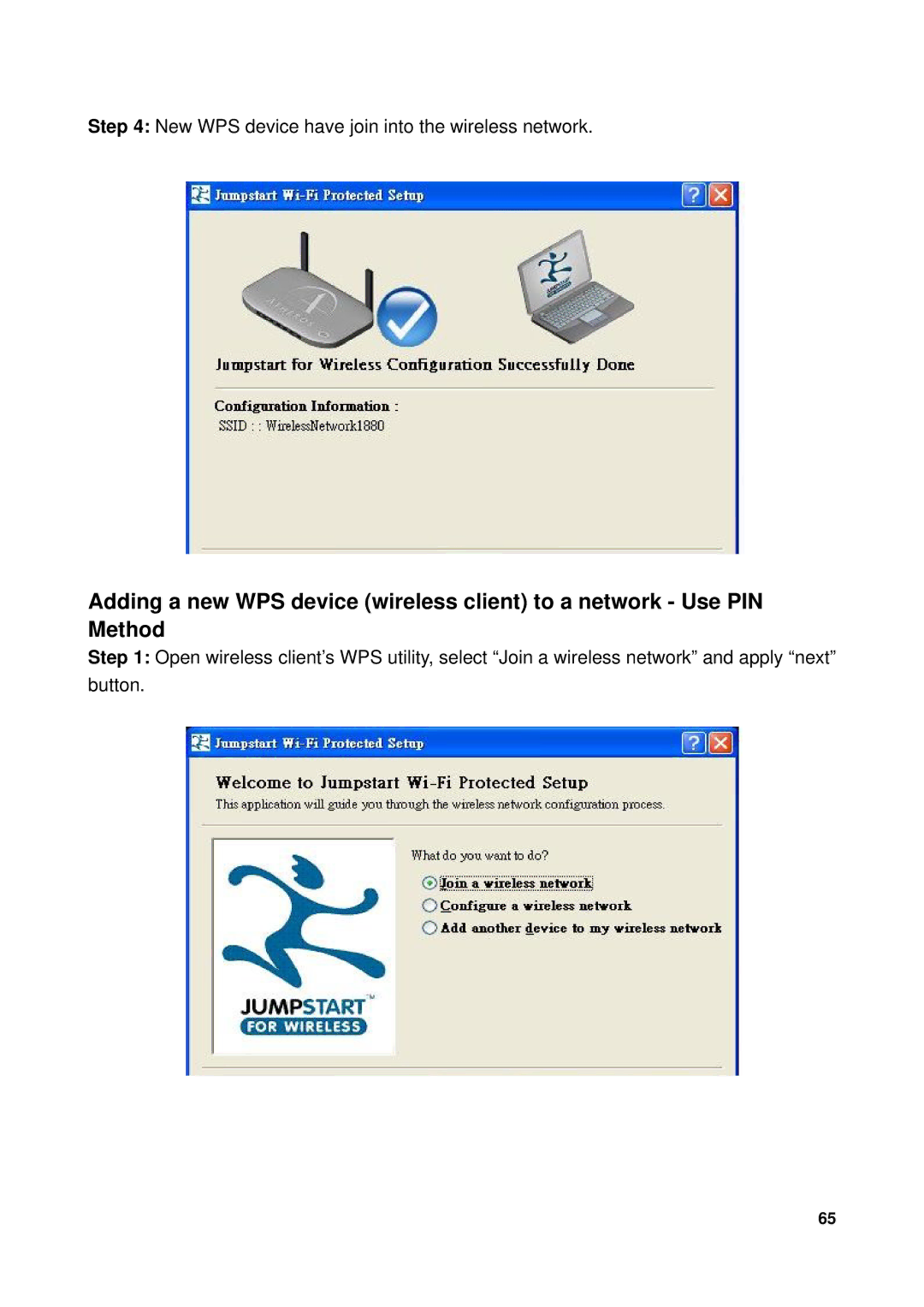 Billion Electric Company 7300GX user manual New WPS device have join into the wireless network 