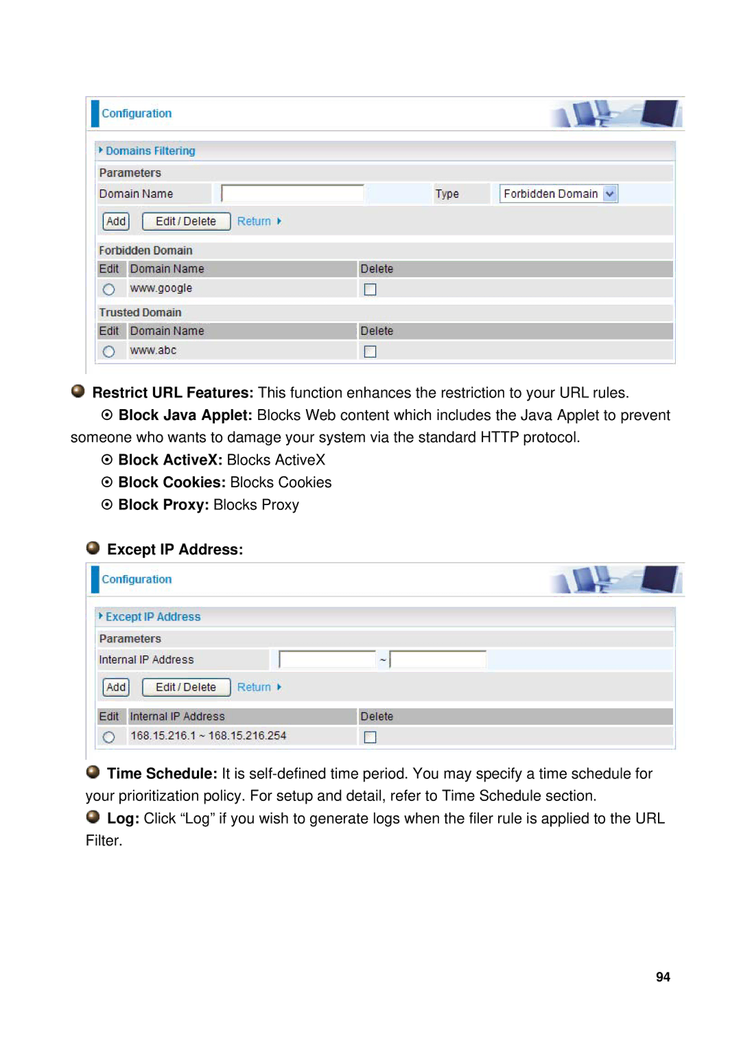 Billion Electric Company 7300GX user manual 