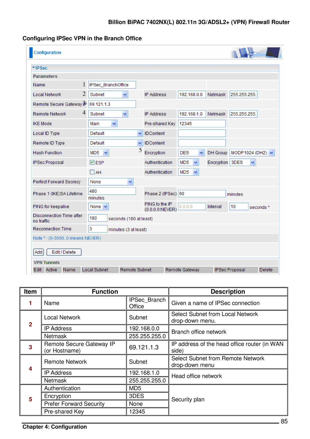 Billion Electric Company 7402NX user manual 69.121.1.3 