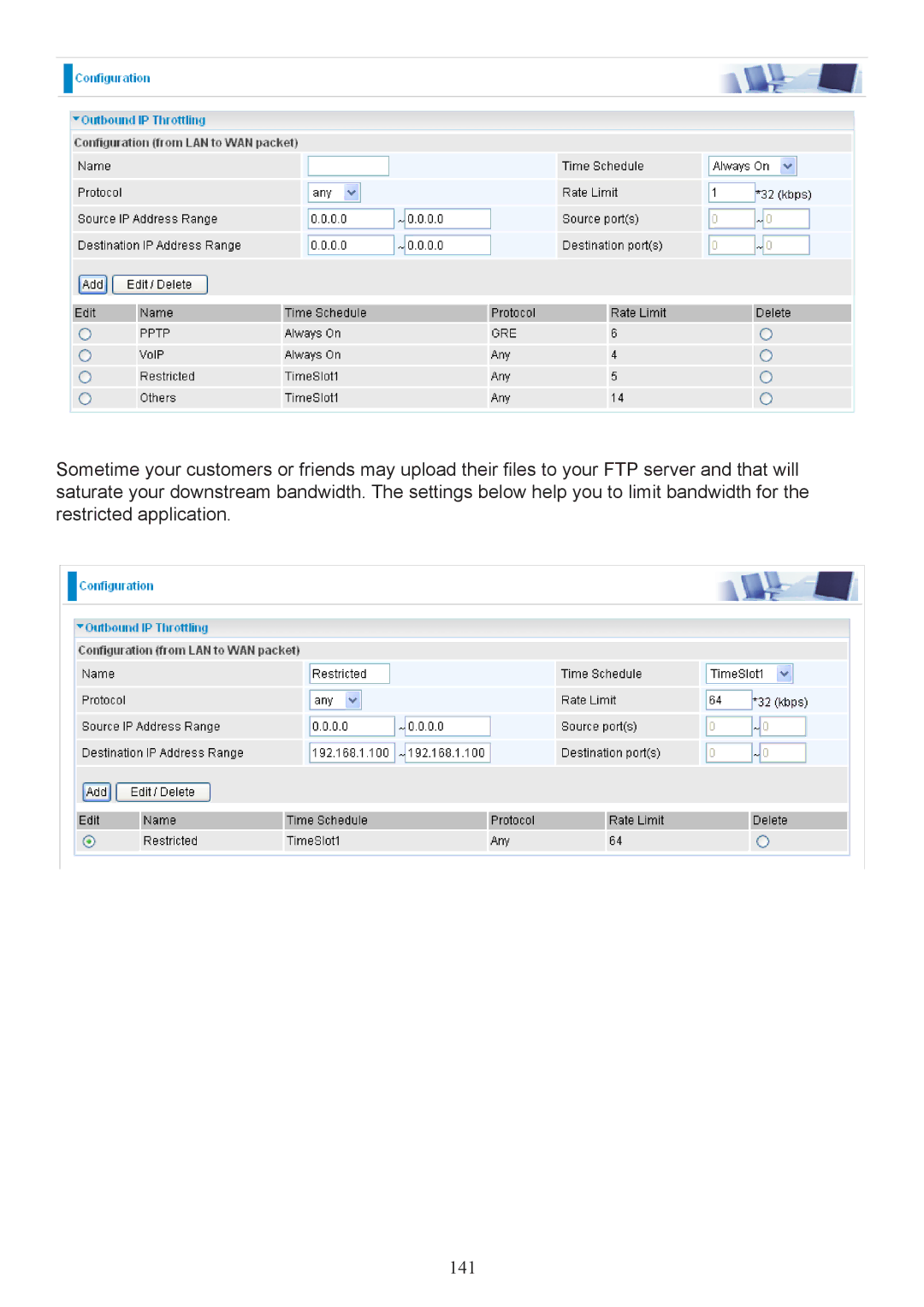 Billion Electric Company 7404V(G)OX, 7404V(G)PX user manual 141 