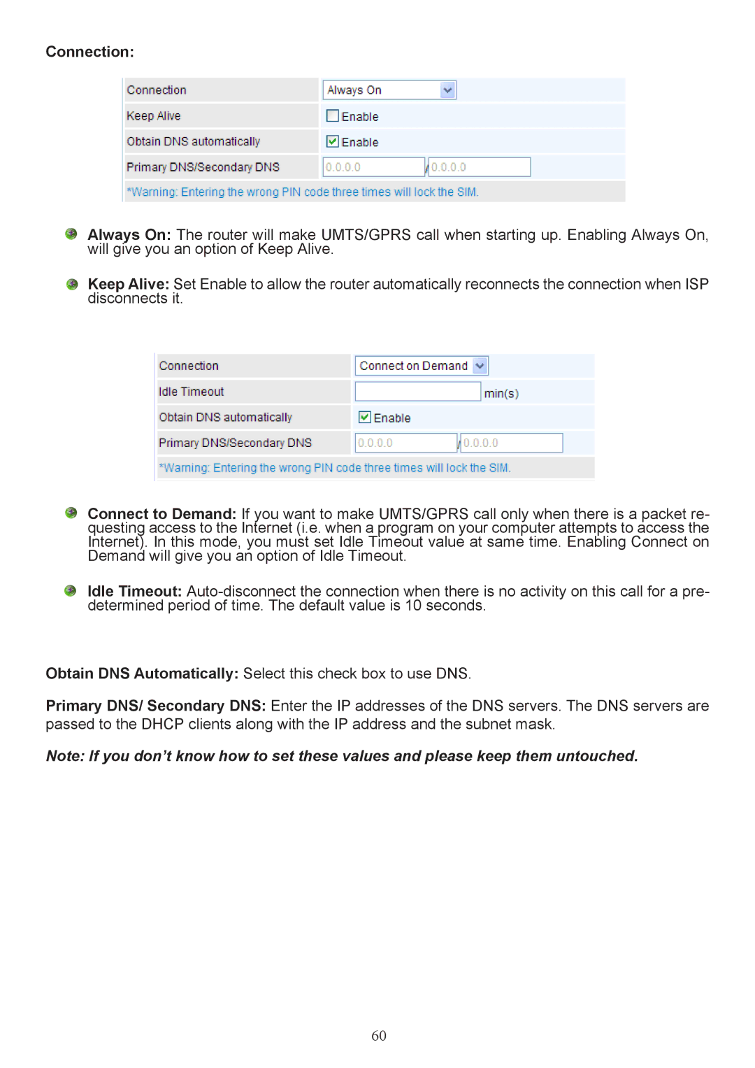 Billion Electric Company 7404V(G)PX, 7404V(G)OX user manual Connection 