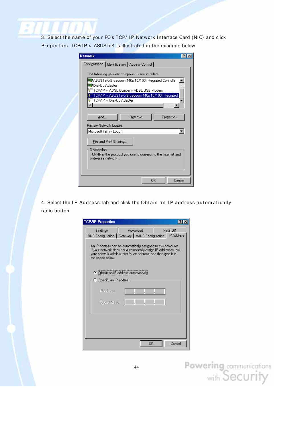 Billion Electric Company BiGuard 2, BiGuard 10 user manual 