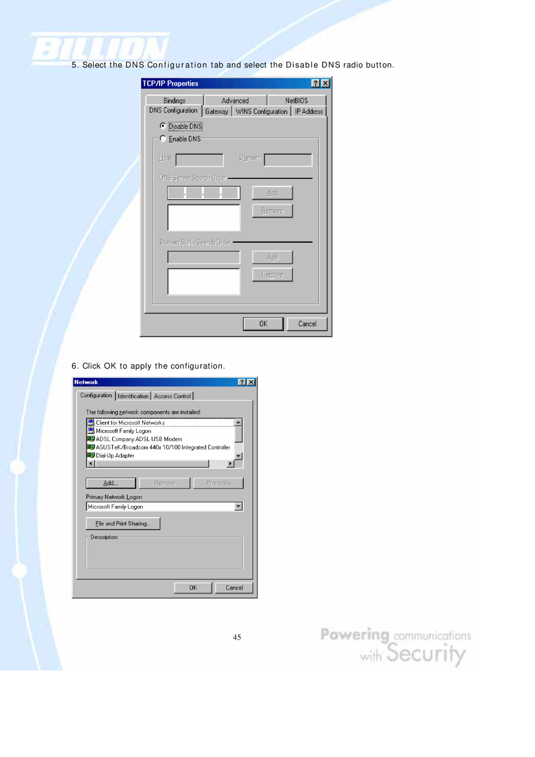 Billion Electric Company BiGuard 10, BiGuard 2 user manual 