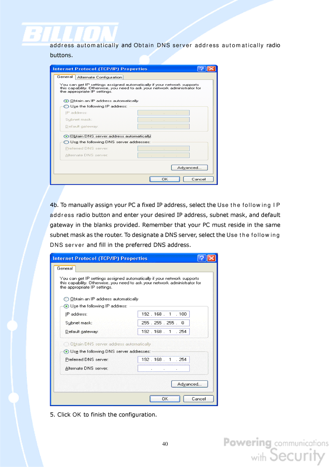 Billion Electric Company BiGuard 50G user manual 