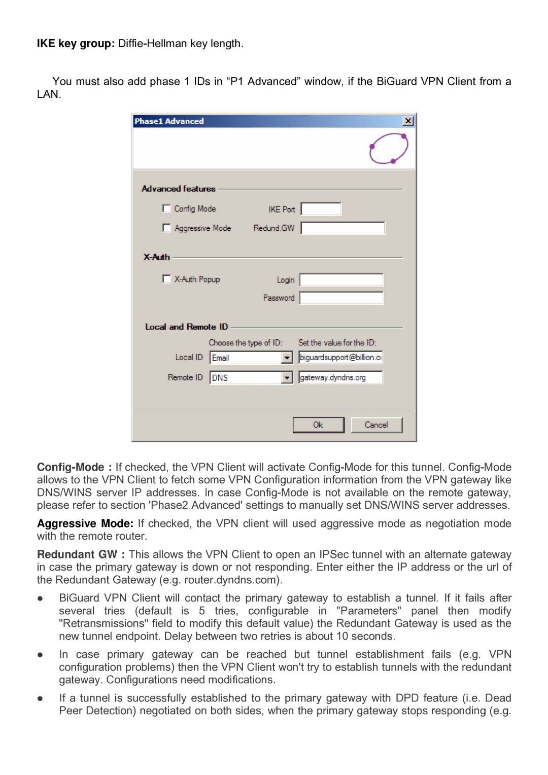 Billion Electric Company BiGuard Series manual 