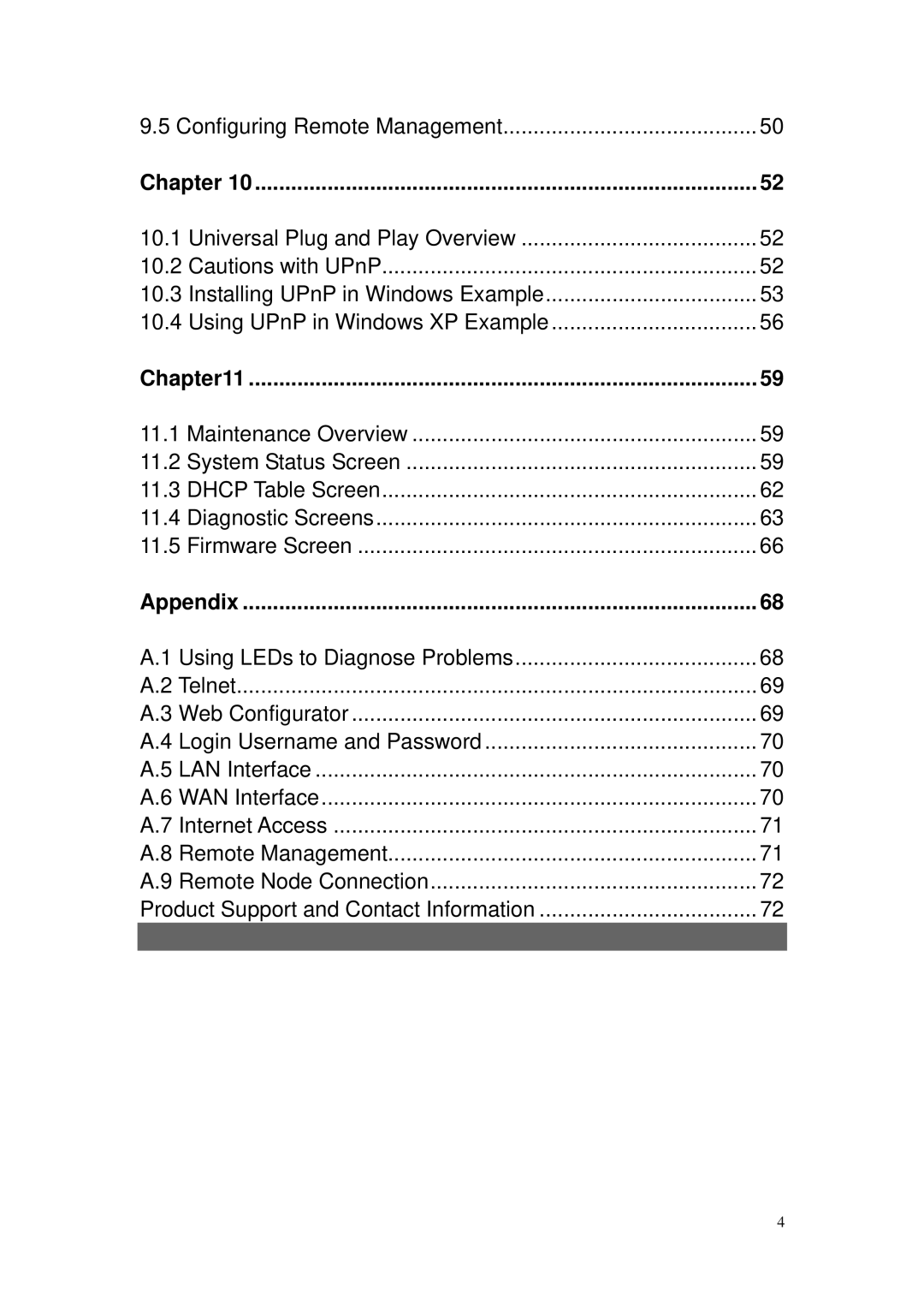 Billion Electric Company BIPAC-5100S user manual Appendix 