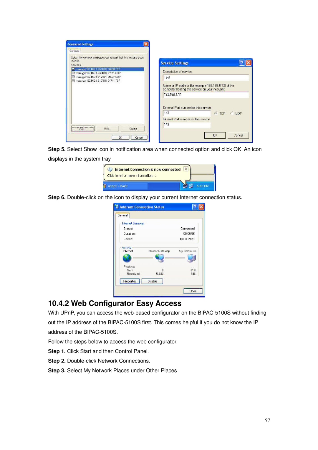 Billion Electric Company BIPAC-5100S user manual Web Configurator Easy Access 