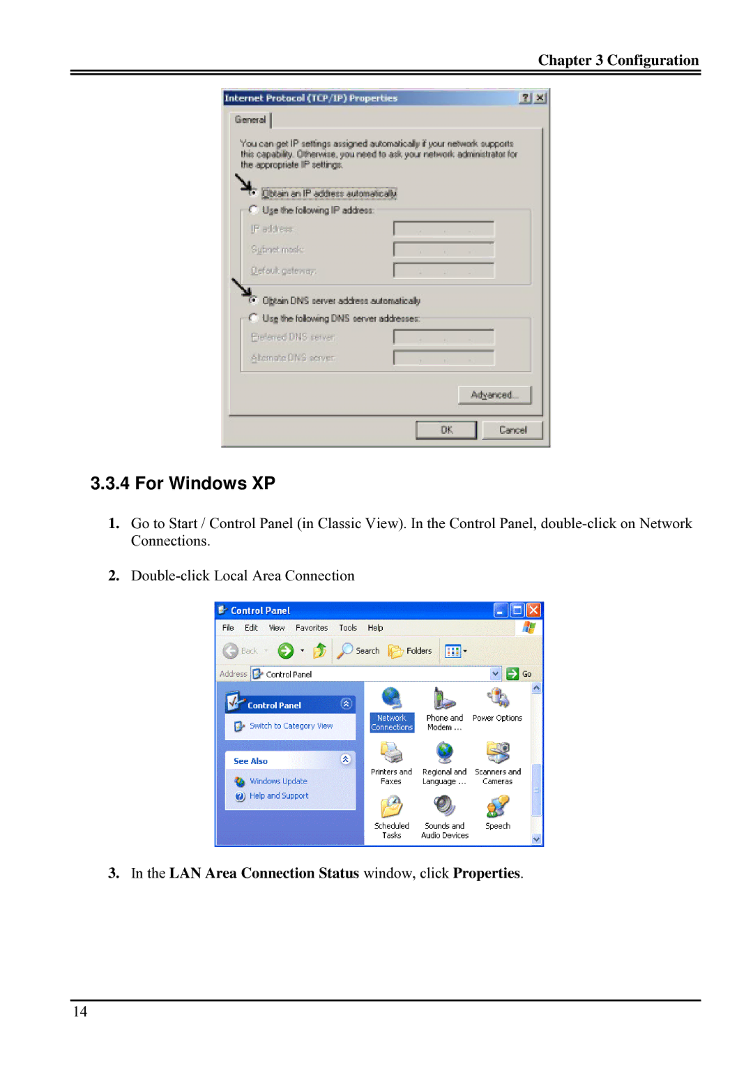 Billion Electric Company BIPAC-741 GE V2.0 user manual For Windows XP 