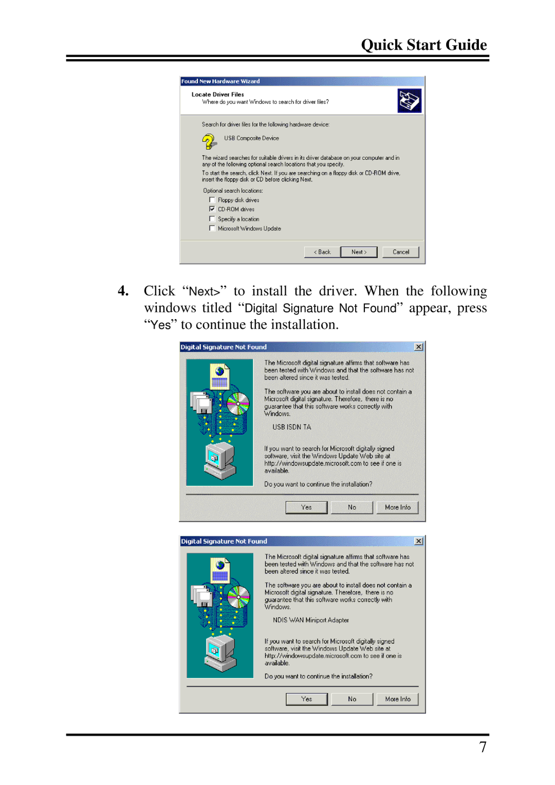 Billion Electric Company ISDN TA128s quick start Quick Start Guide 