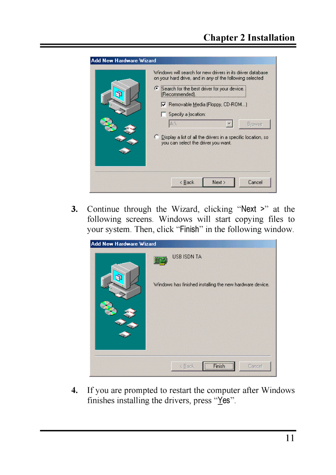 Billion Electric Company TA128 user manual Installation 