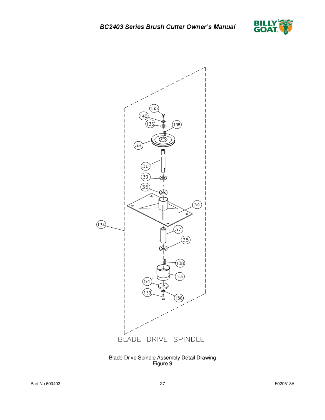 Billy Goat BC2403 owner manual 