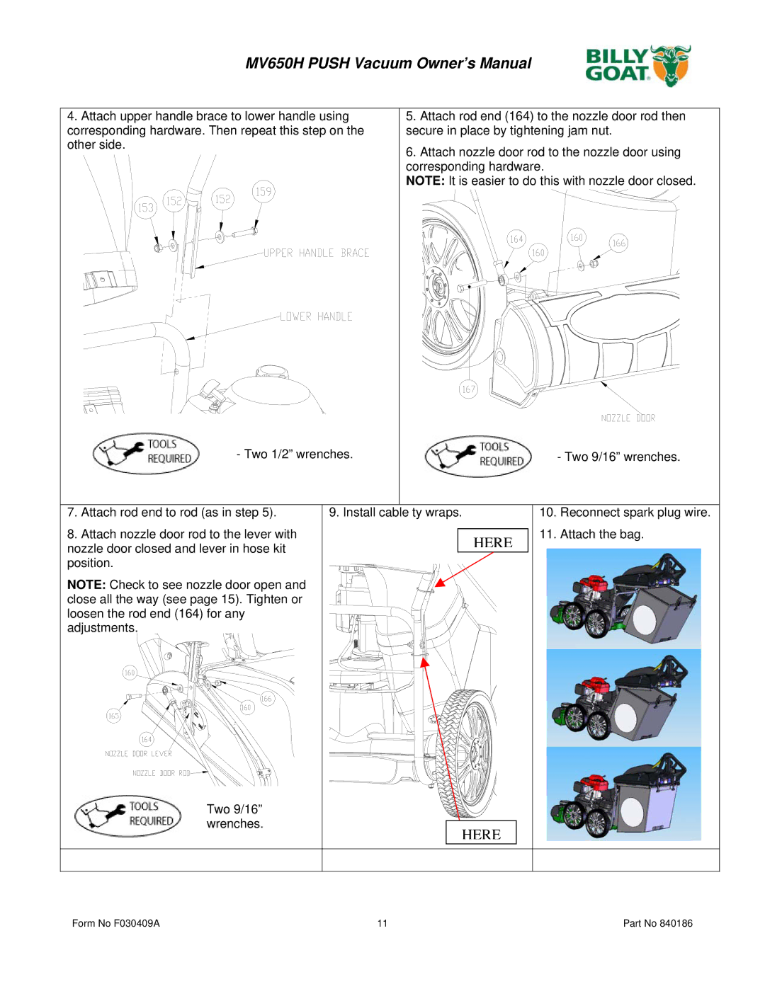 Billy Goat MV650H owner manual Here 