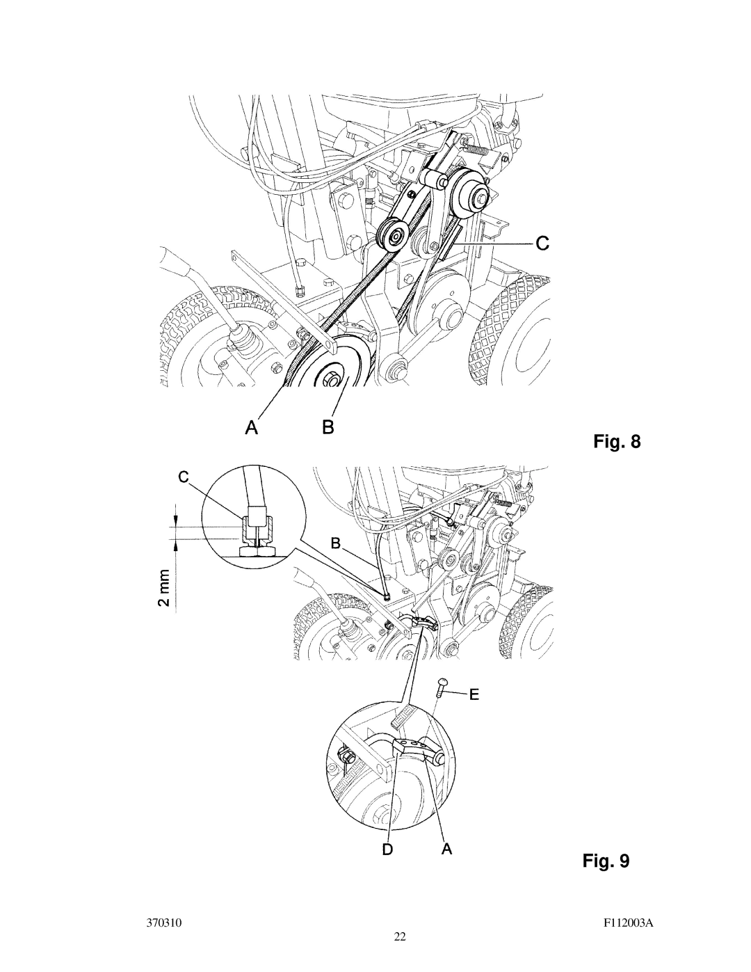 Billy Goat SC120H specifications 370310 F112003A 