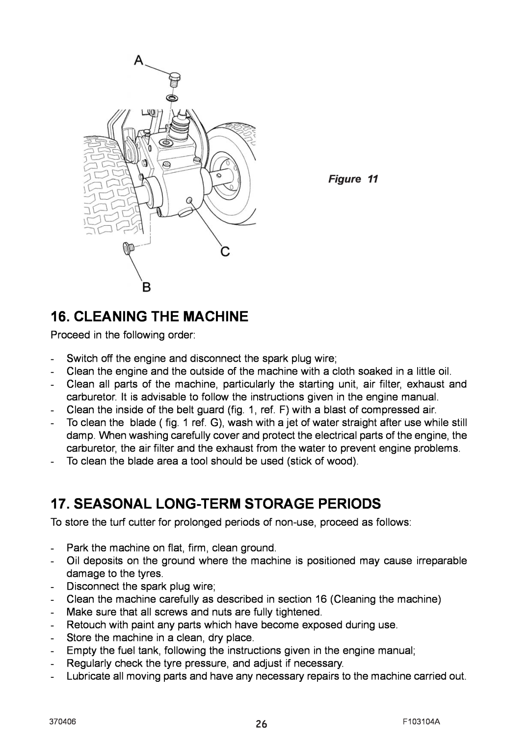Billy Goat SC121H manual Cleaning The Machine, Seasonal Long-Termstorage Periods 