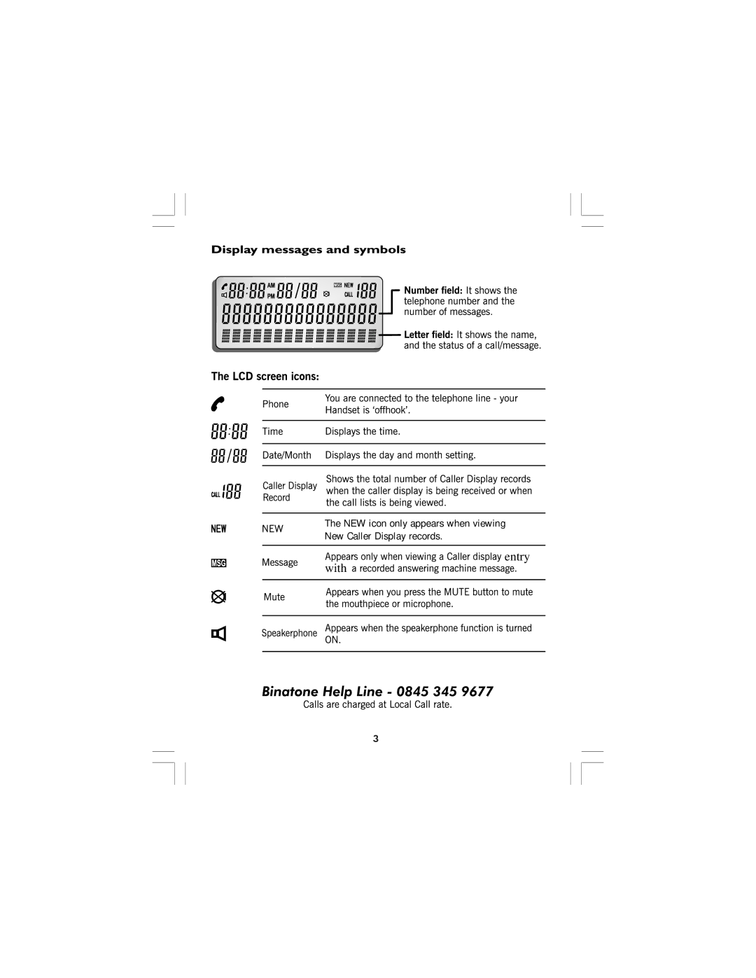 Binatone 710 manual Entry with 