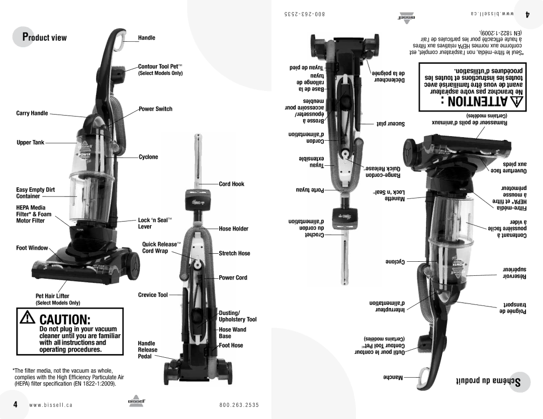 Bissell 13H8 warranty Avant 