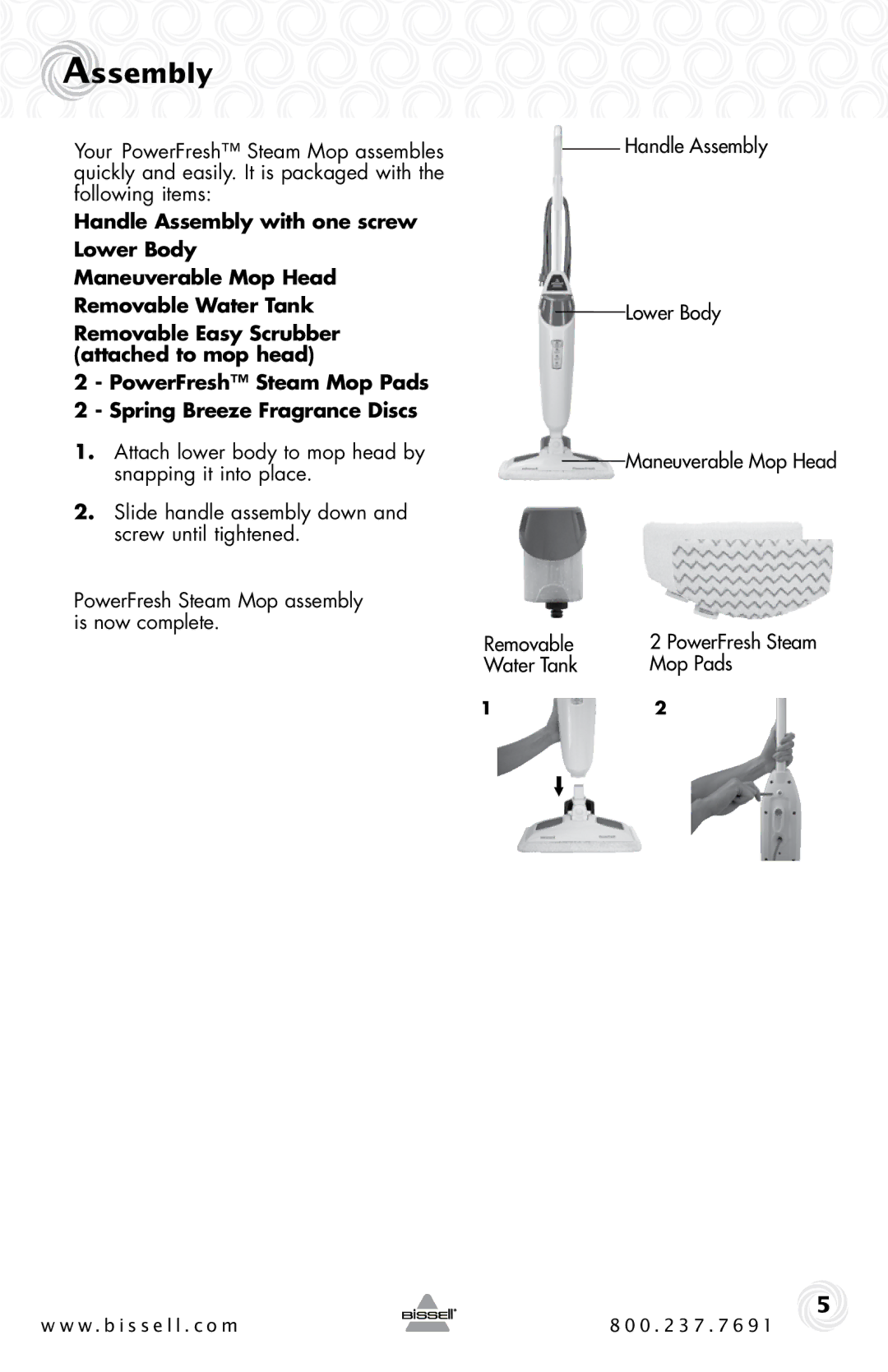 Bissell 1940 warranty Assembly 