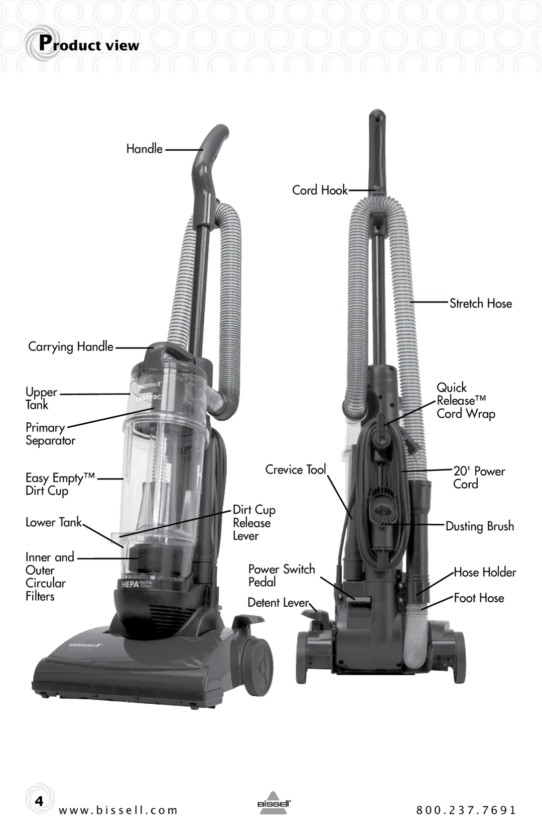 Bissell 23T7 warranty Product view 