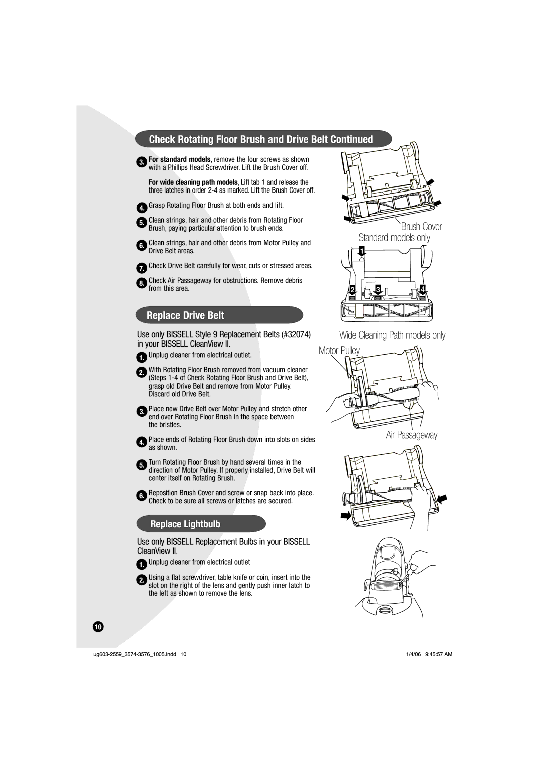 Bissell warranty Ug603-25593574-35761005.indd 