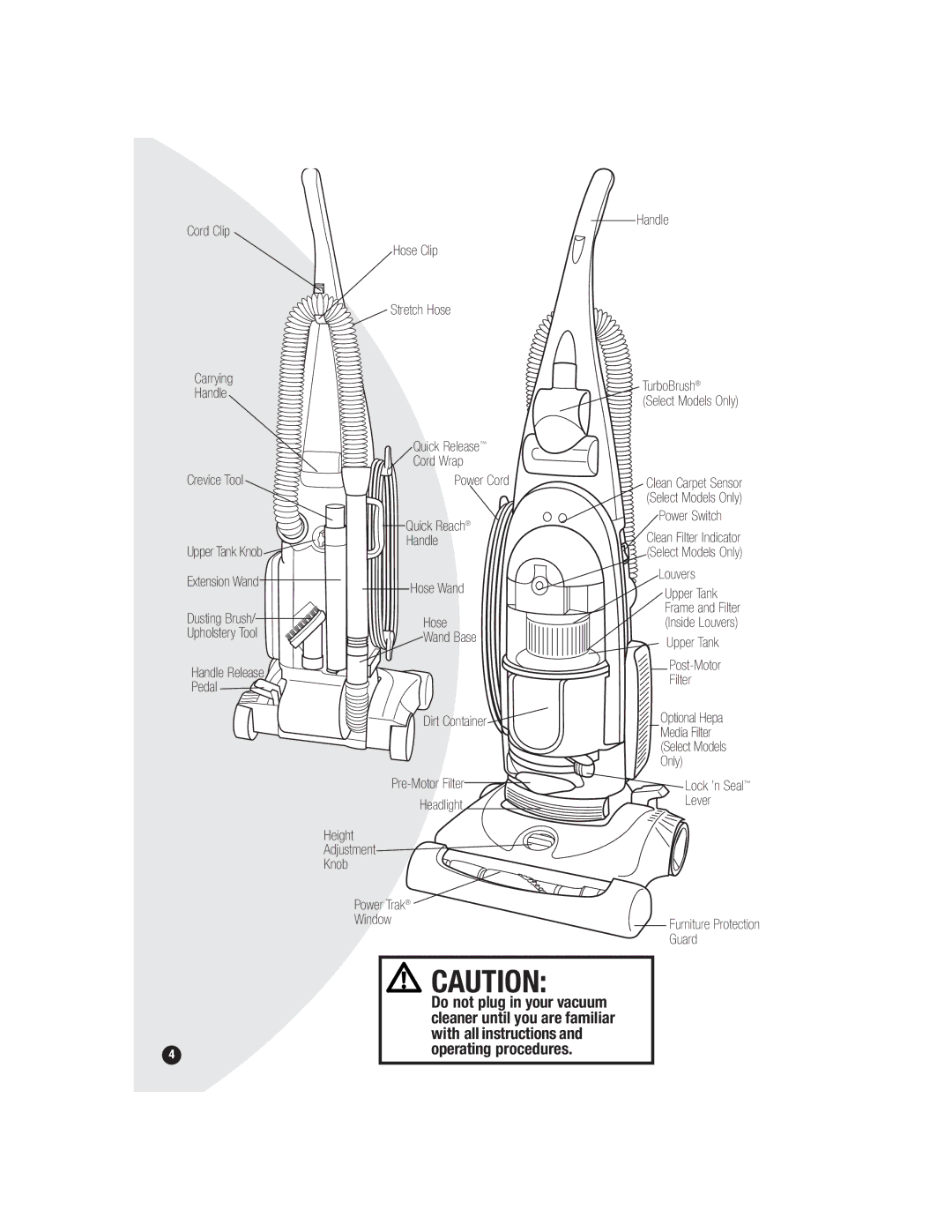 Bissell 3594, 6590 warranty With all instructions Operating procedures 