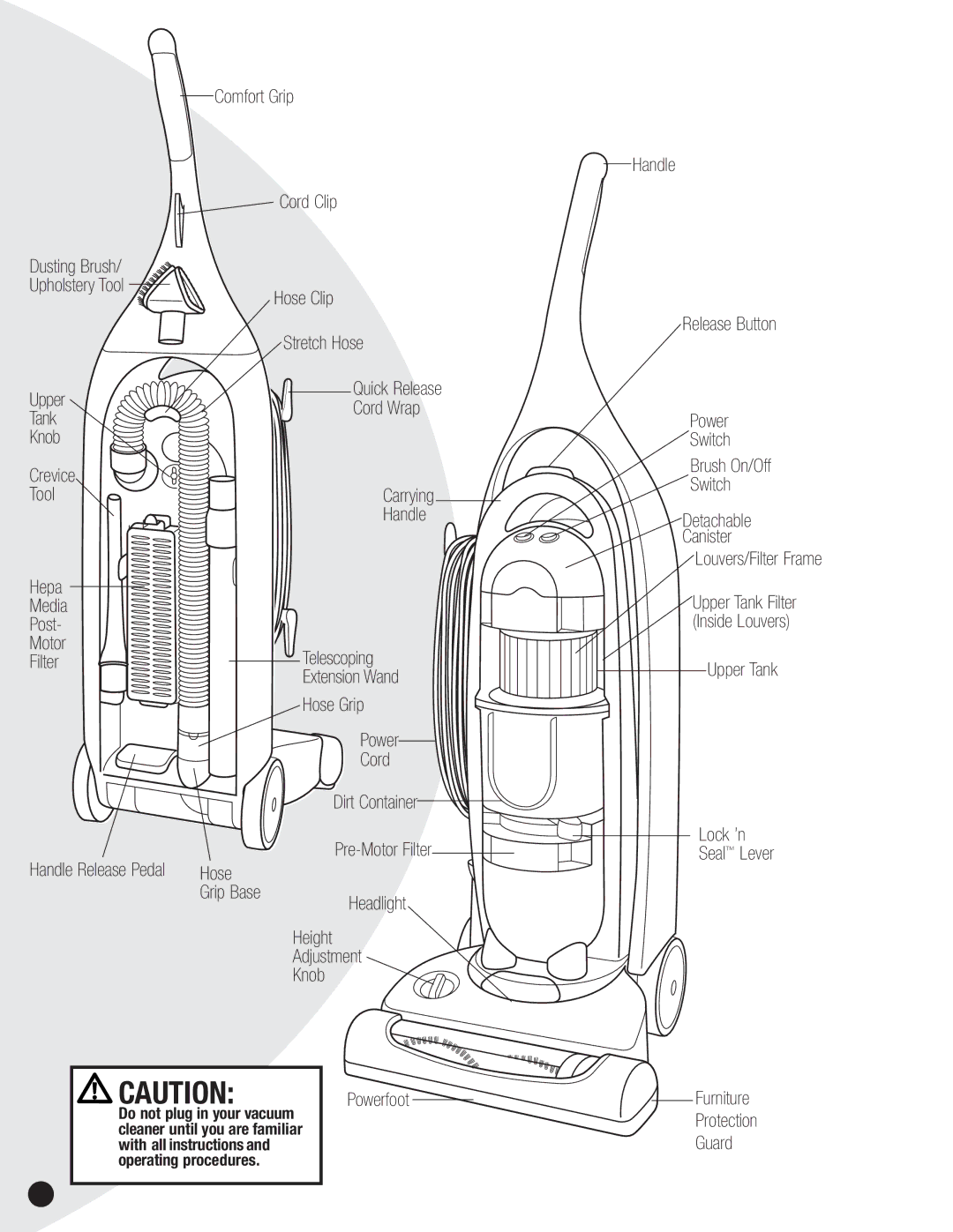 Bissell 3750, 6595 warranty Furniture Protection Guard 