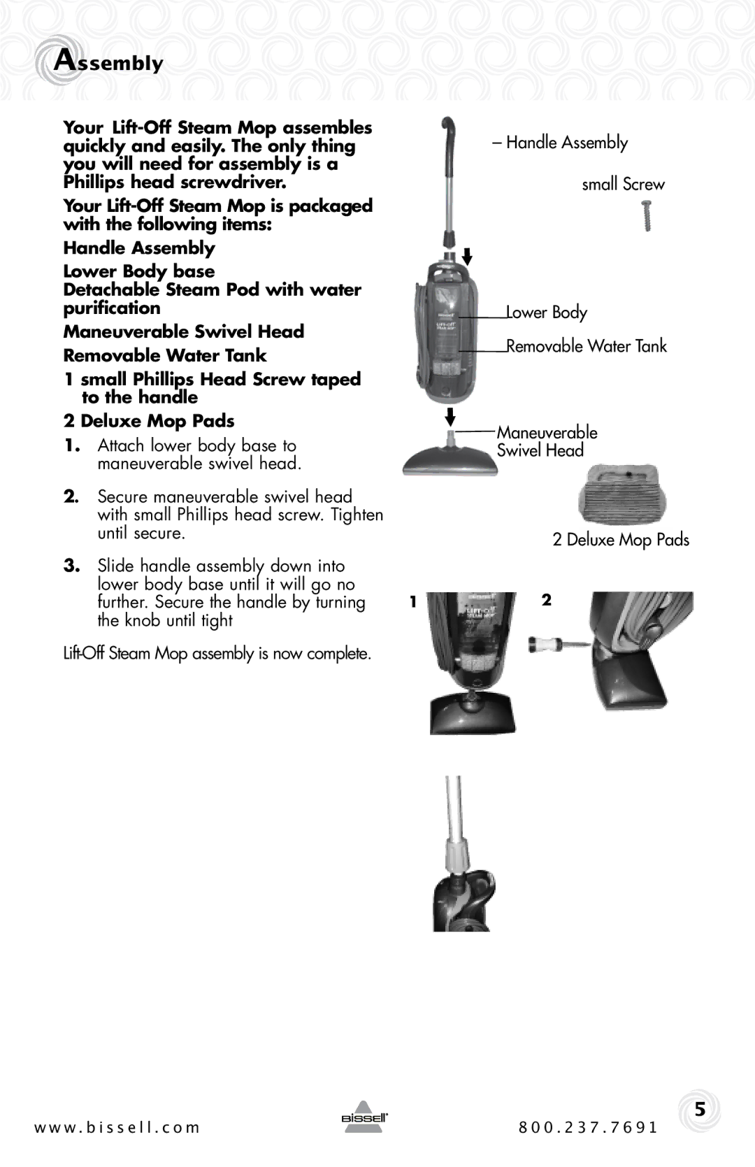 Bissell 39W7 warranty Assembly 