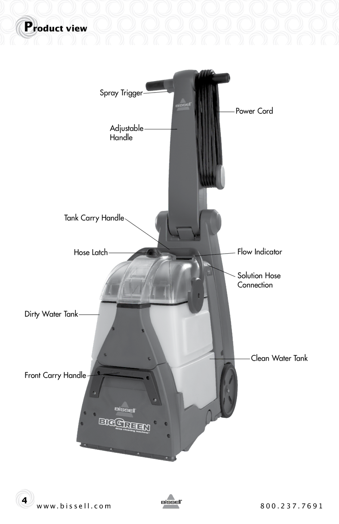 Bissell 40M1, 86T3 warranty Product view 