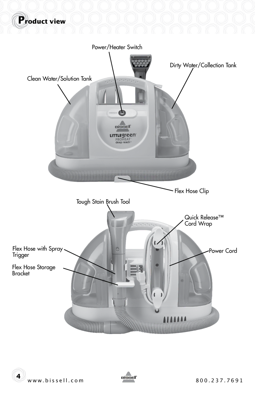 Bissell 50Y6 Series warranty Product view 