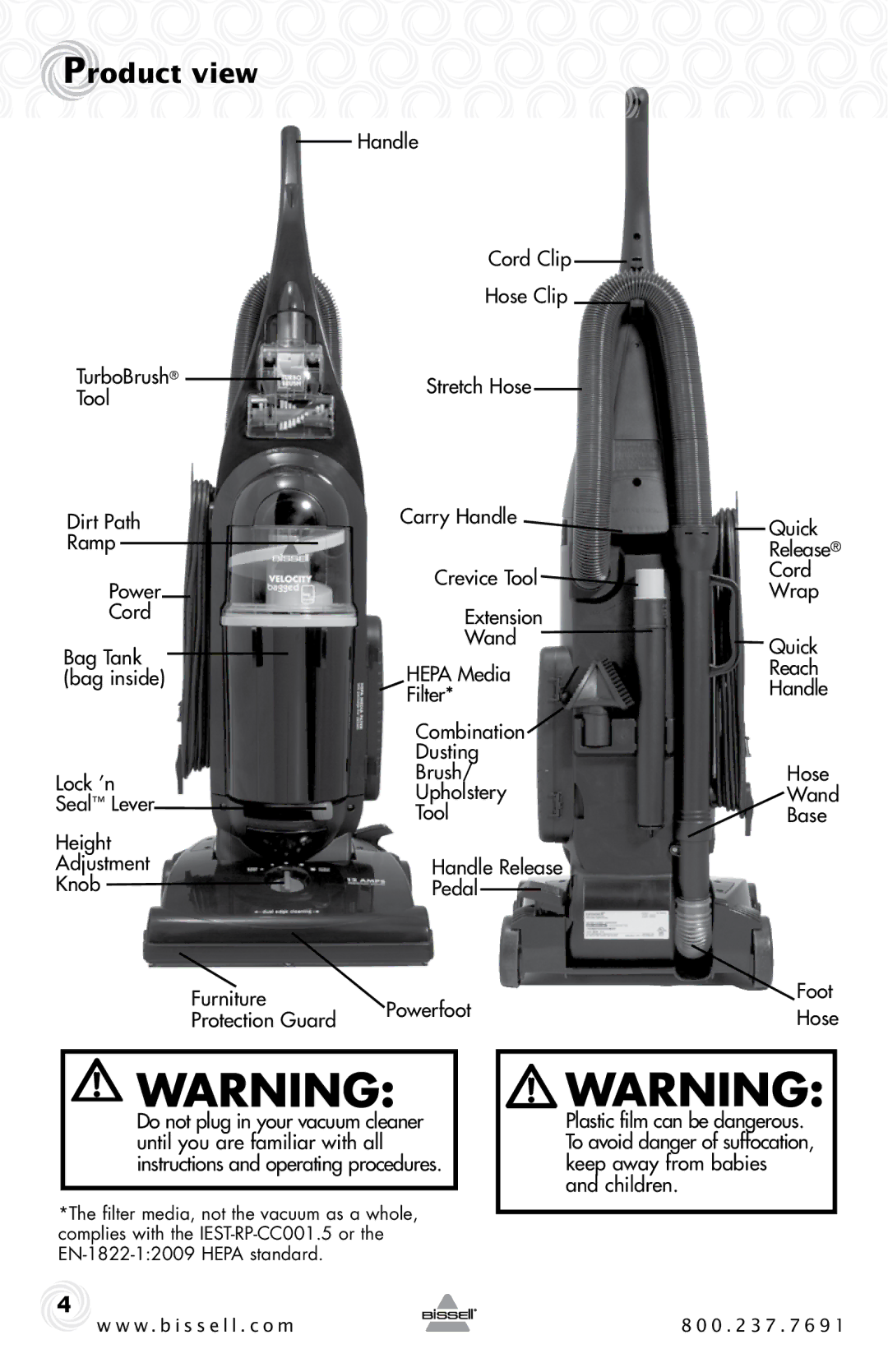 Bissell 6221 warranty Product view 