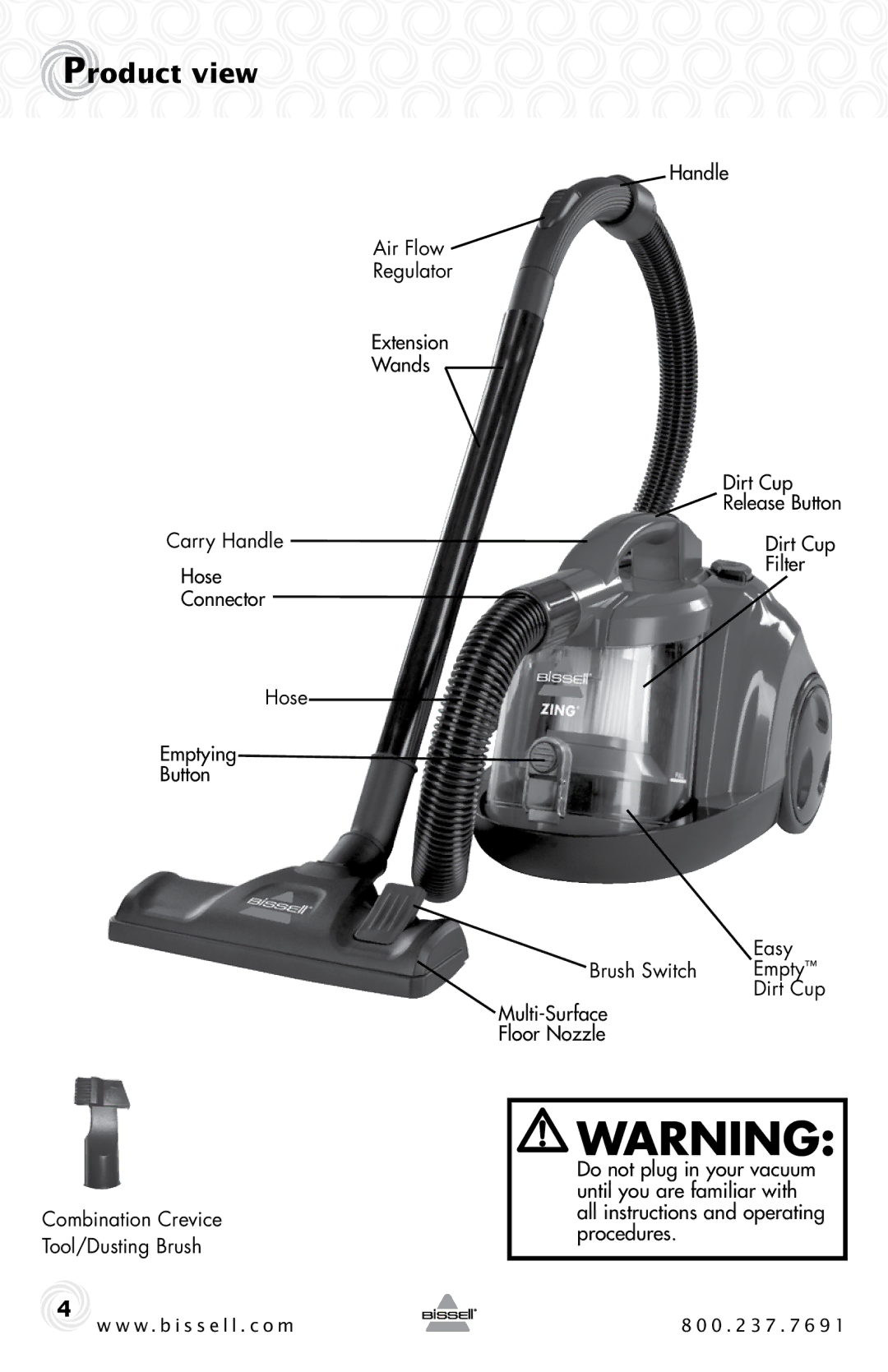 Bissell 6489 warranty Product view 