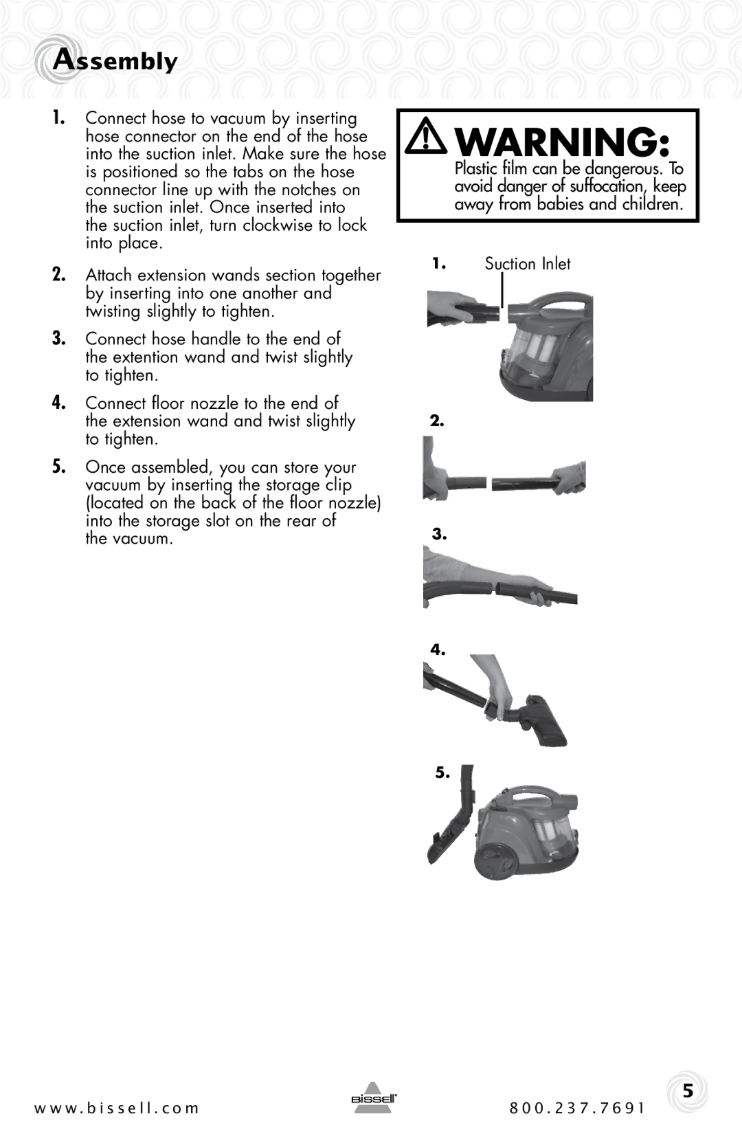 Bissell 6489 warranty Assembly 